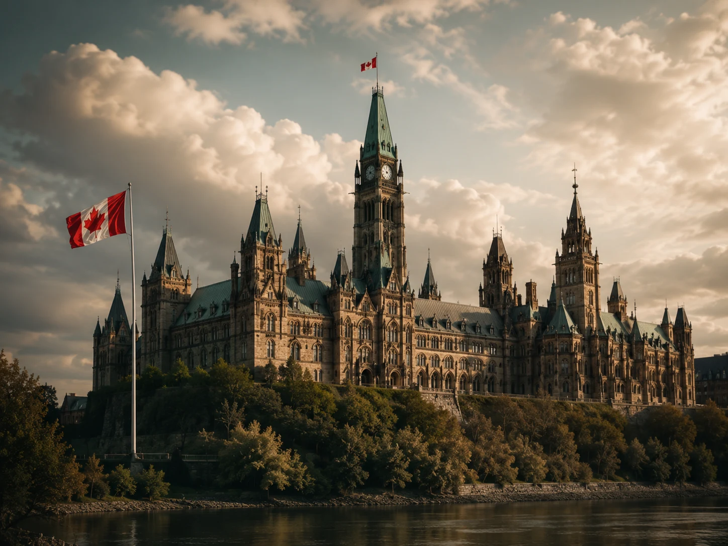Canadian Parliament representing accountable public-sector AI strategy and service.