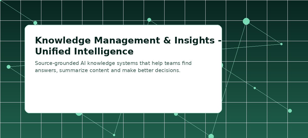 Knowledge Management & Insights - Unified Intelligence visual placeholder